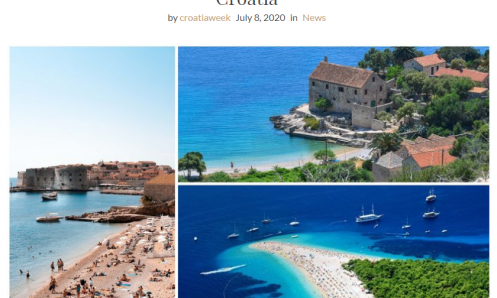 Vogue Paris selects the 8 most beautiful beaches in Croatia