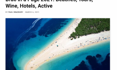 Zlatni rat kao jedna od najvećih atrakcija otoka Brača u 2021. godini